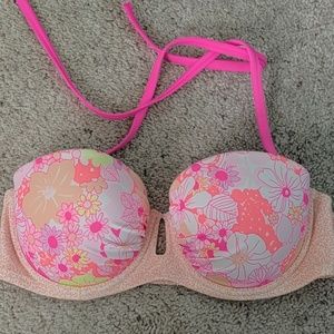 Swimsuit top strapless with removable straps